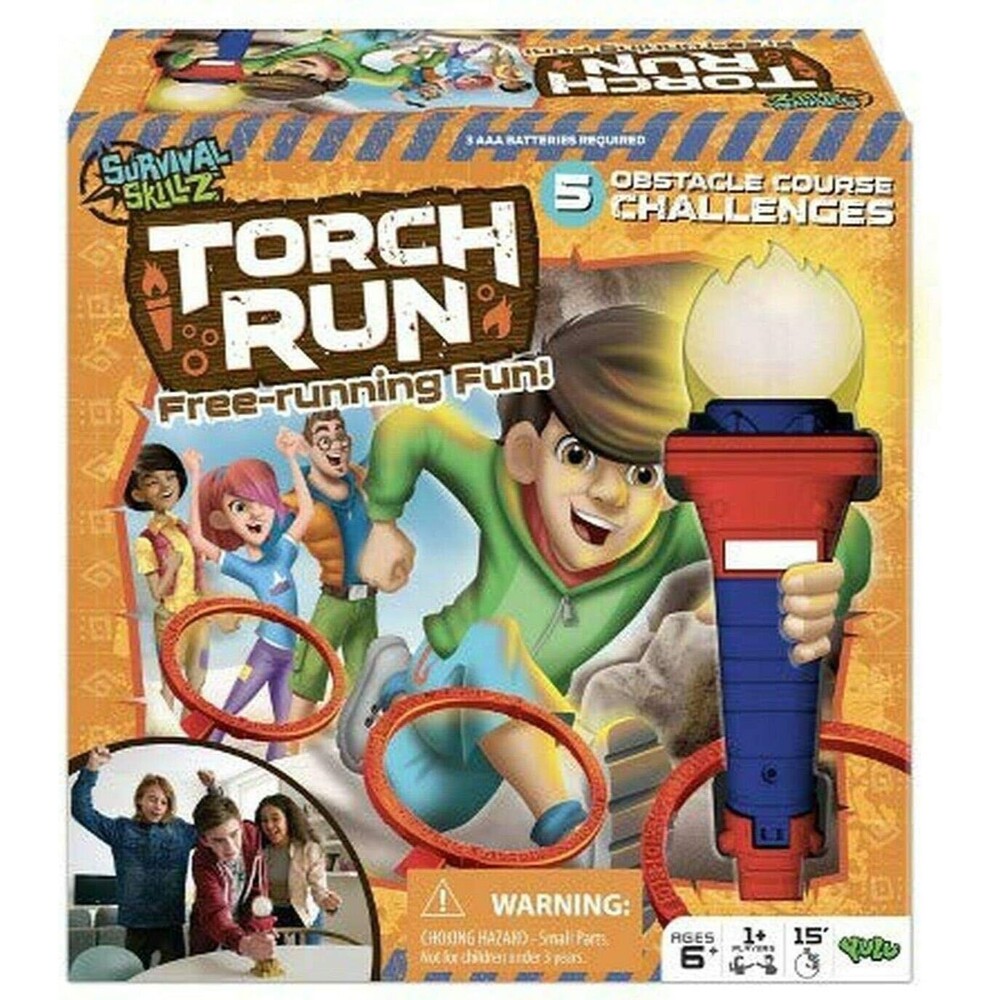 Torch Run Board Game - Free-Running Fun! 5 Obstacle Course Challenges 1+ Players